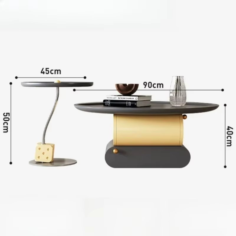 Table basse centrale élégante et moderne de luxe pour salon