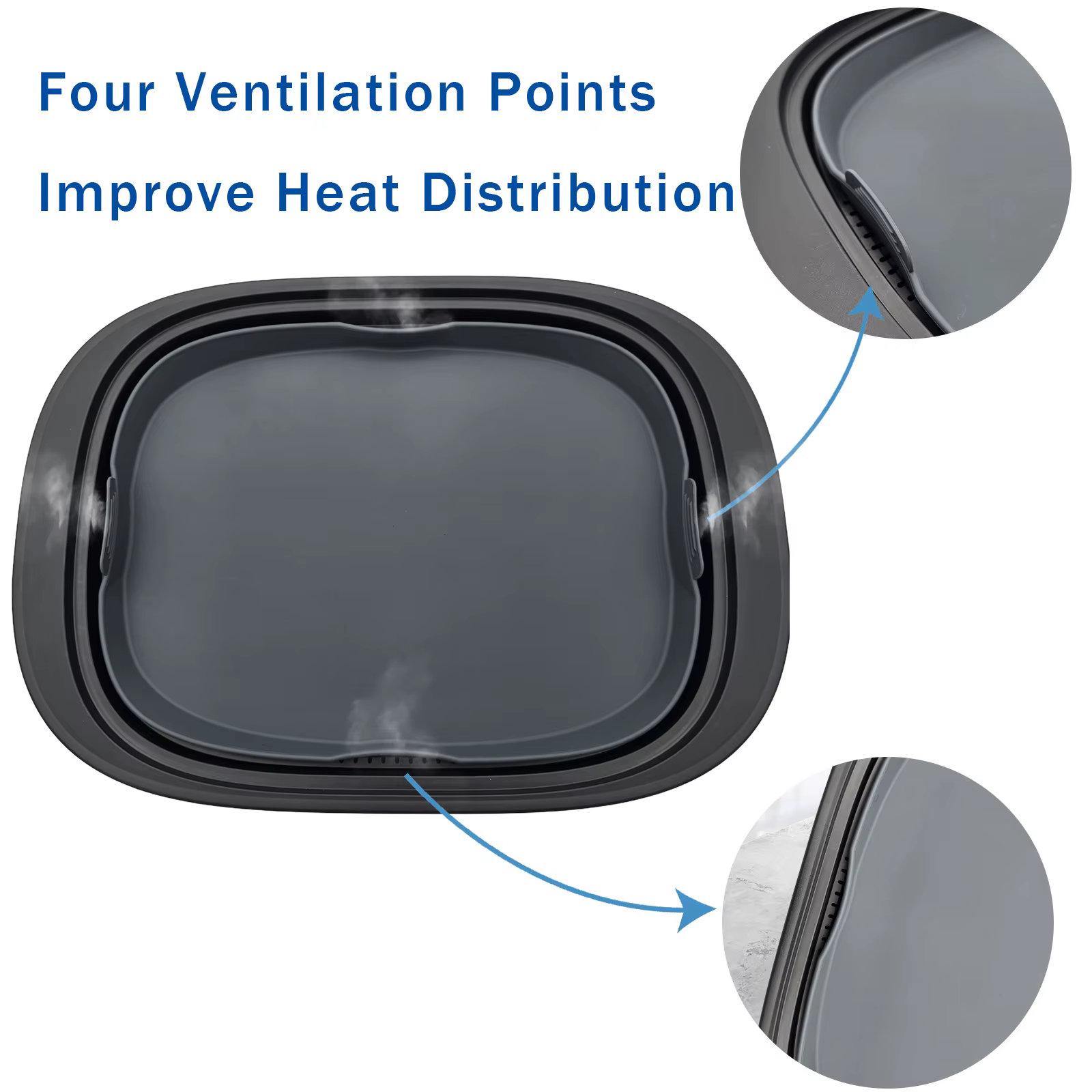 Plat à vapeur et à cuisson en silicone pour Thermomix TM5 TM6 TM31