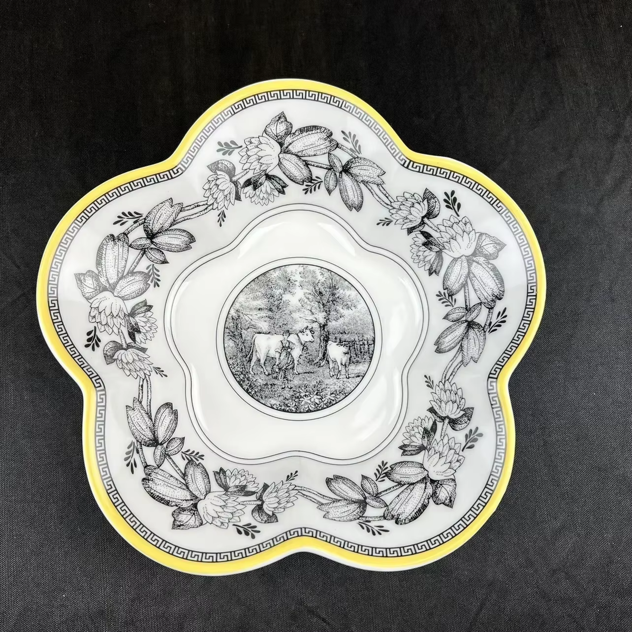Assiette alimentaire en porcelaine
