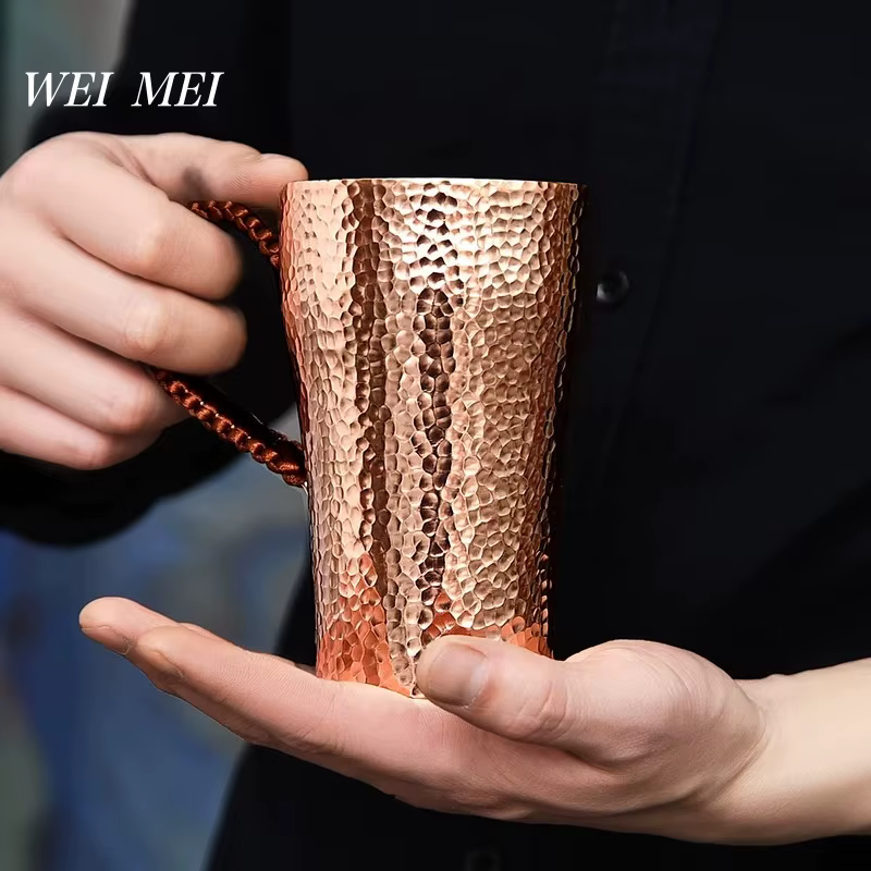 Tasse à café en cuivre pur fabriquée à la main