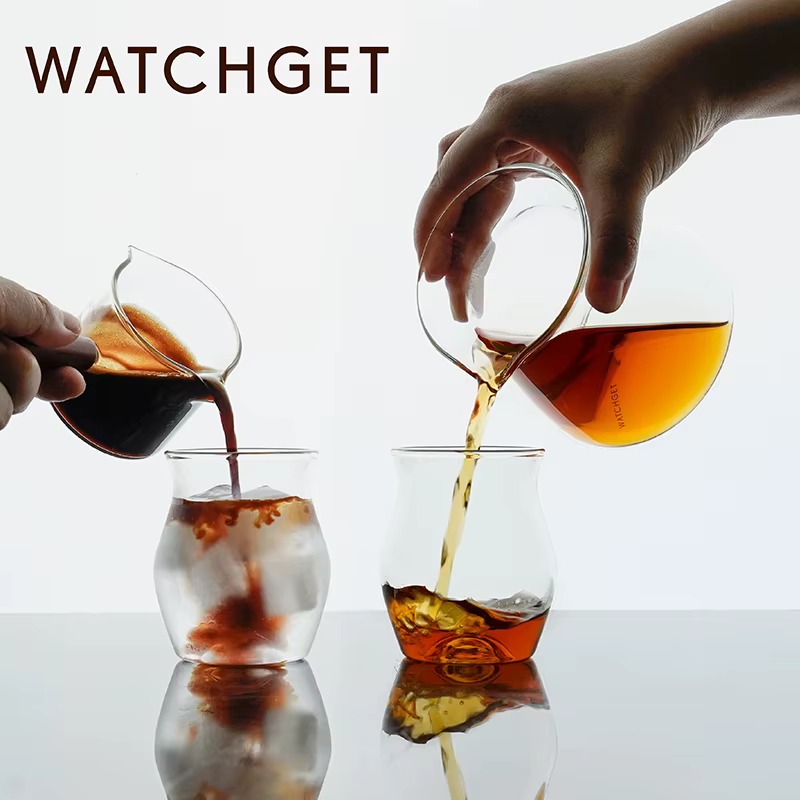 Watchget – serveur à café en verre de 300ml