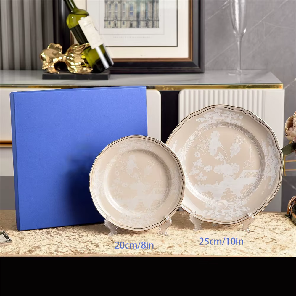 Tasse en céramique italienne assiette vaisselle thé de l'après-midi