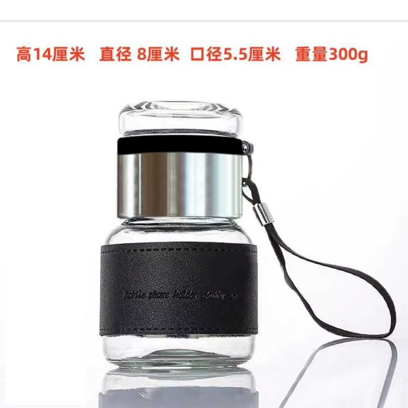 Ins – tasse à thé transparente en verre de jetée de haute valeur