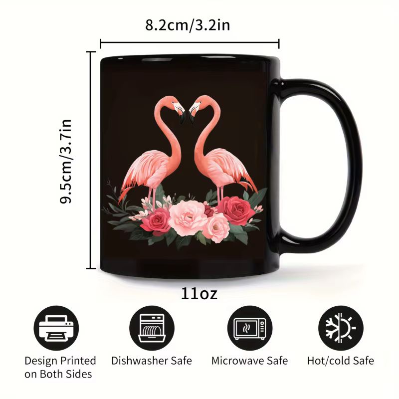 Tasse en céramique flamant rose