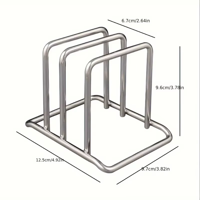 Support de rangement pour planches à découper en acier inoxydable pour cuisine