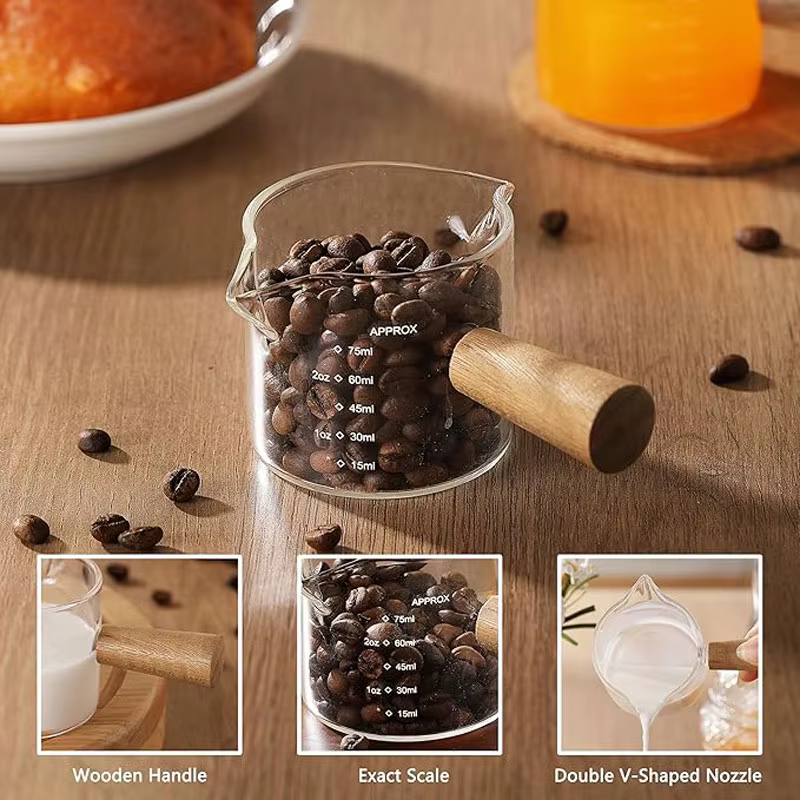 Tasse à lait en verre, petit gobelet à espresso en verre
