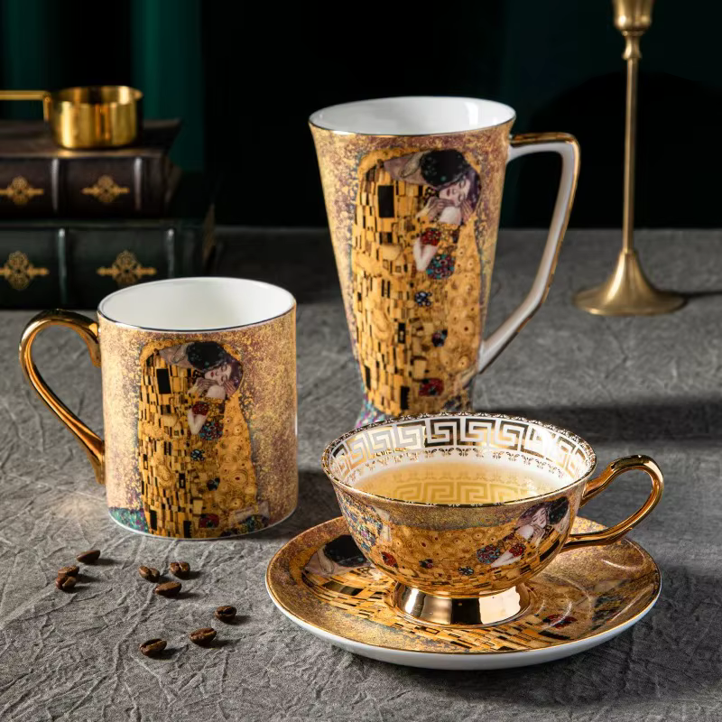 Klimt Kiss Bone China tasses