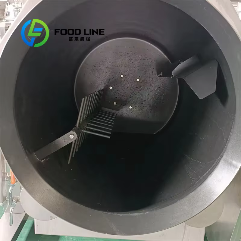 Cantine Restaurant Machine de cuisson entièrement automatique Induction intelligente chauffée cuisson Wok tambour remuer Machine à frire