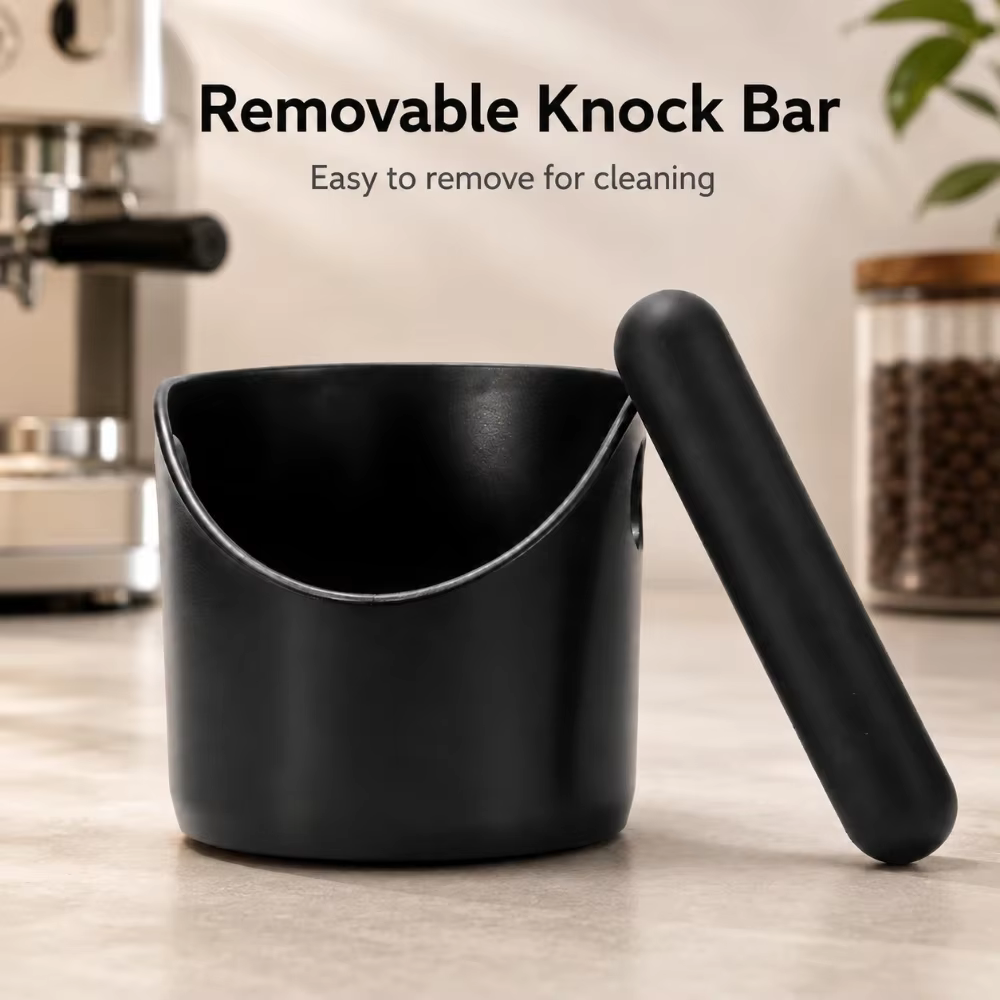 Boîte à expresso compacte avec barre de frappe pour portafiltre