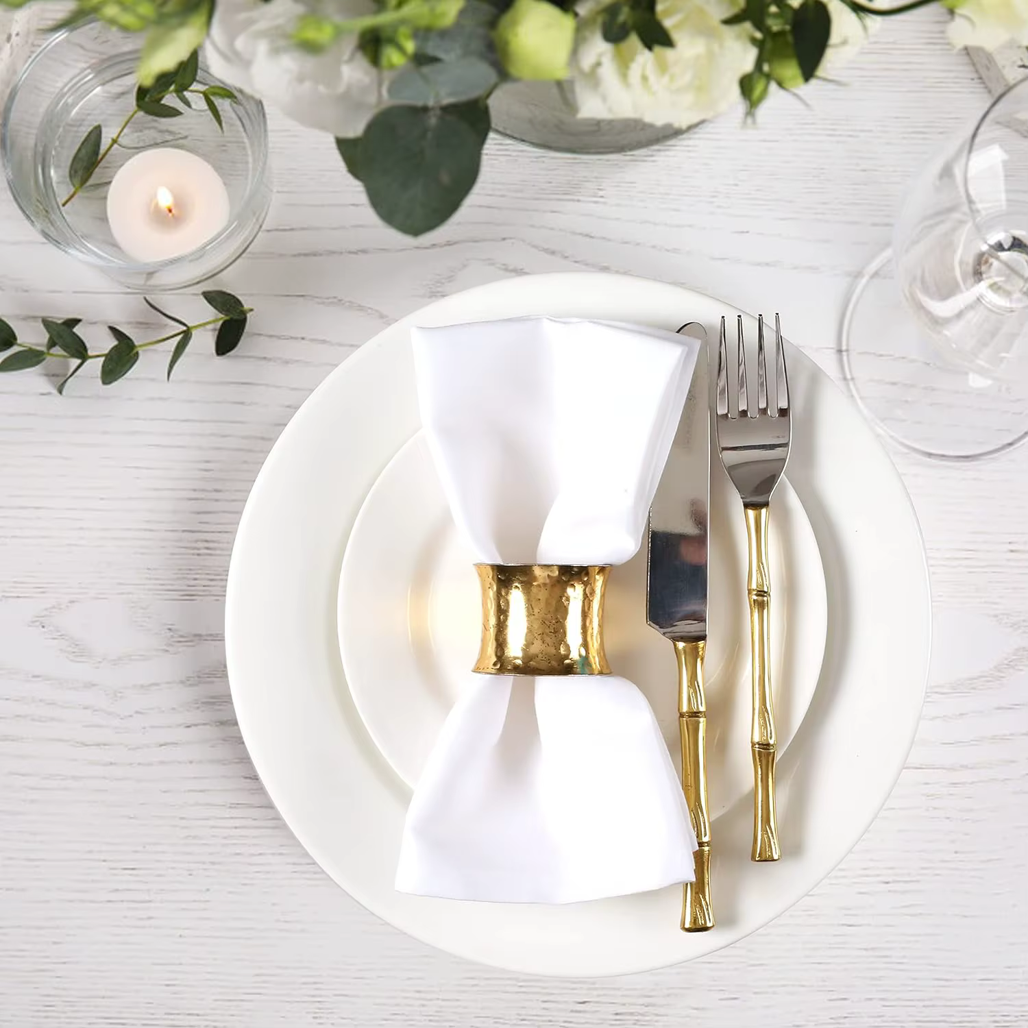 Lot de 12 serviettes de table 100 % coton pour 18 pouces
