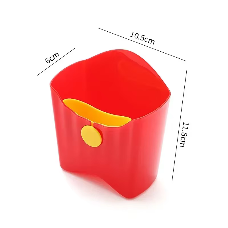 Gobelet portable en plastique pour frites