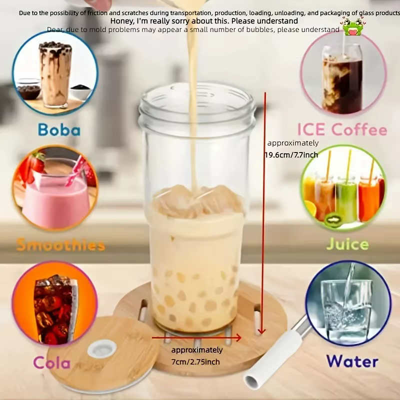 Tasse en verre de 750ML