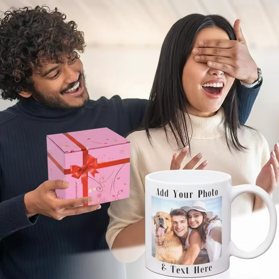 Mug personnalisé avec photos et texte - Mug souvenir unique - Cadeau idéal pour un anniversaire