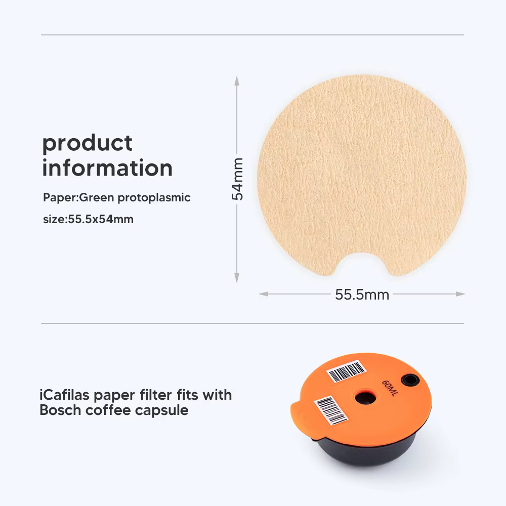 Icafilas-Filtre en papier pour capsules de café