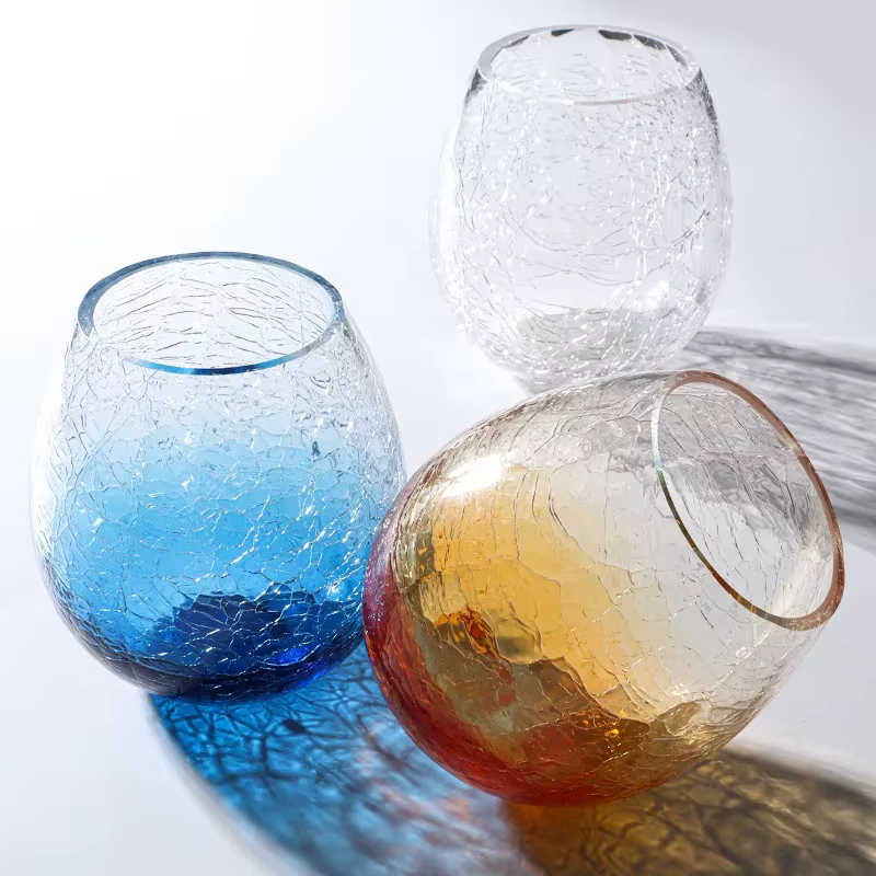 Verre craquelé sur glace créatif de style japonais