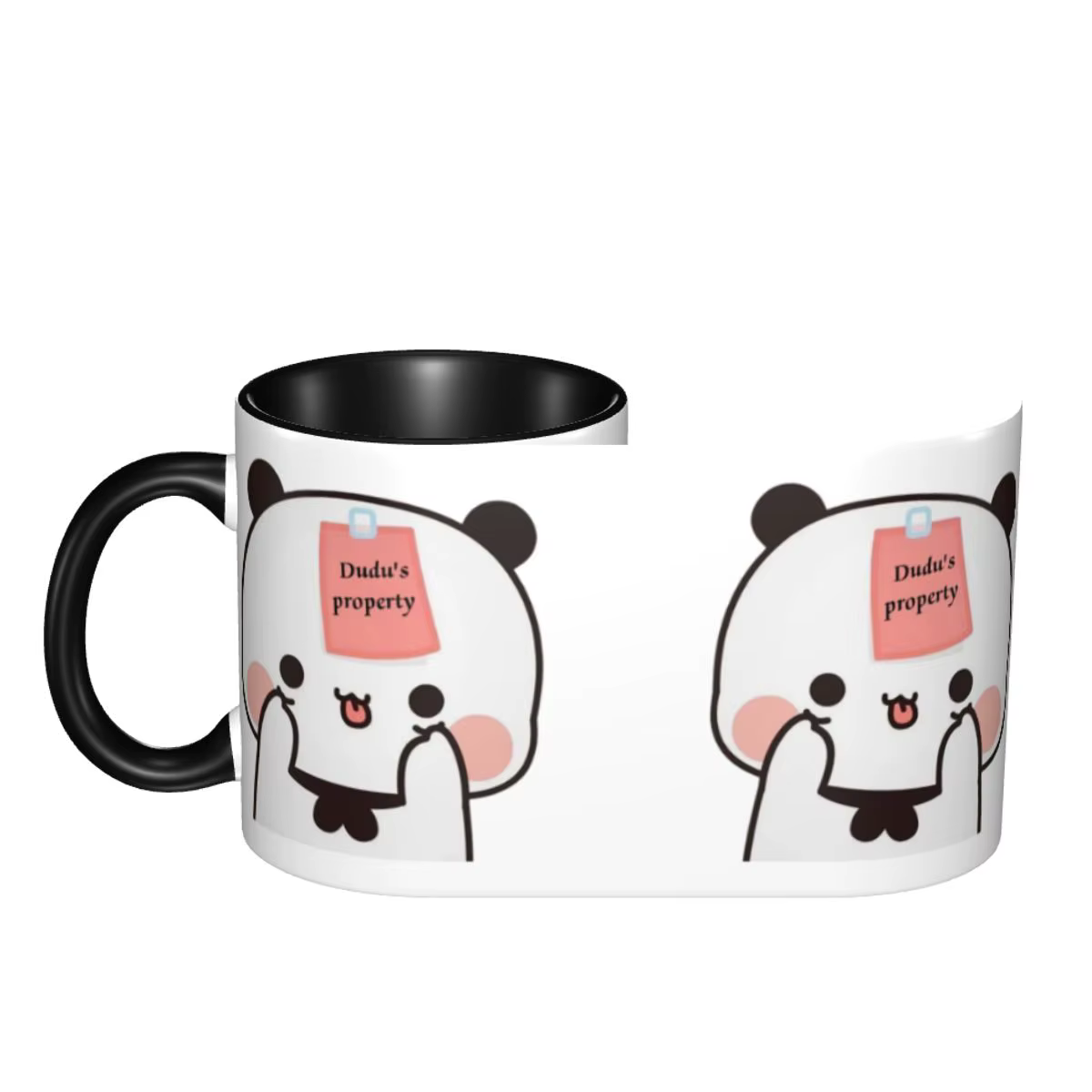 Bubu Dudu Panda et Brownie ours Couple tasses à café bricolage tasse en céramique personnalisée cadeau créatif