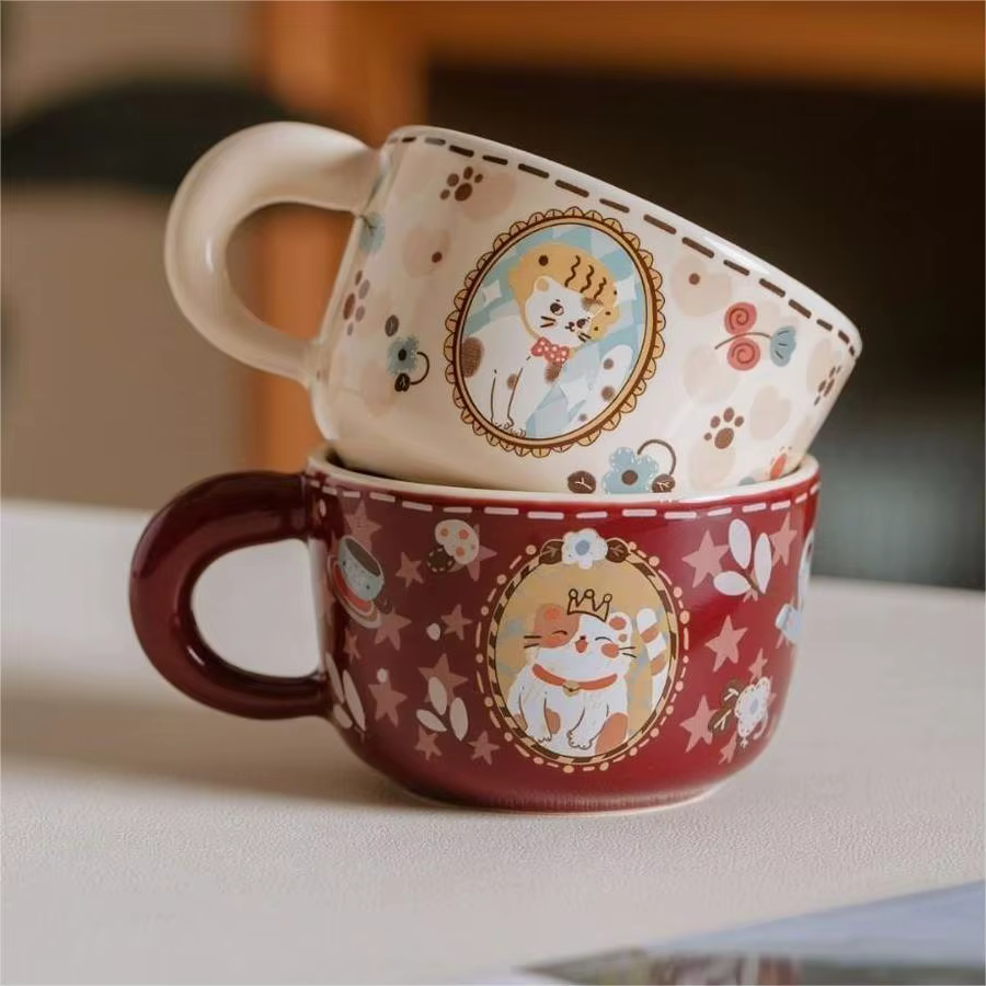 Tasse à café en céramique pour chat