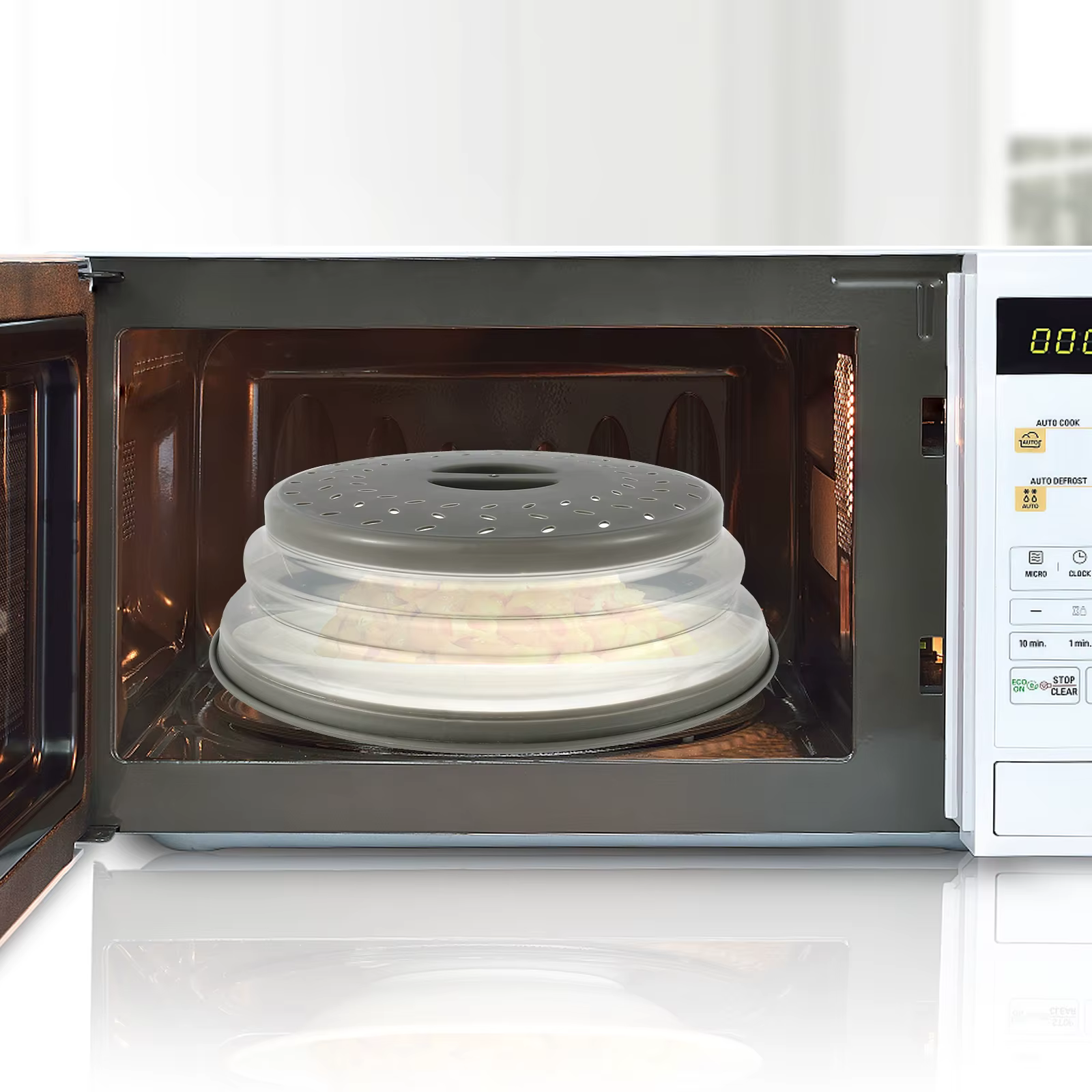 Couvercle anti-éclaboussures pour micro-ondes 10