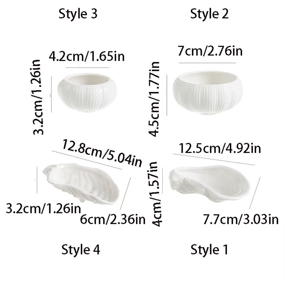 Assiette à huîtres en céramique