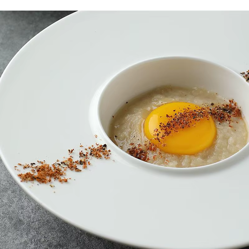 Assiette à dîner ronde en céramique