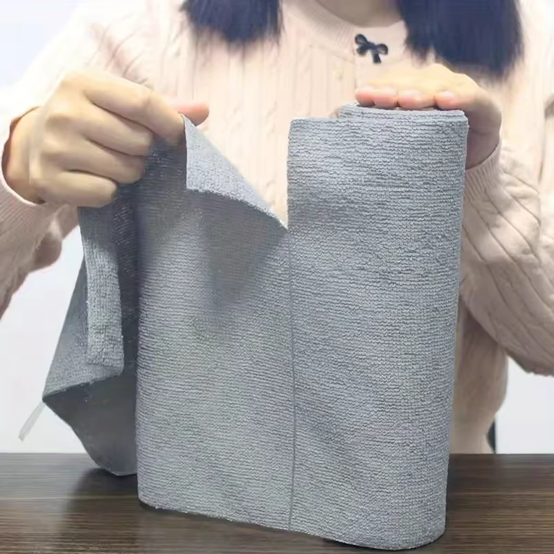 20 feuilles/rouleau de torchons en microfibre – Chiffon de cuisine multifonctionnel double face