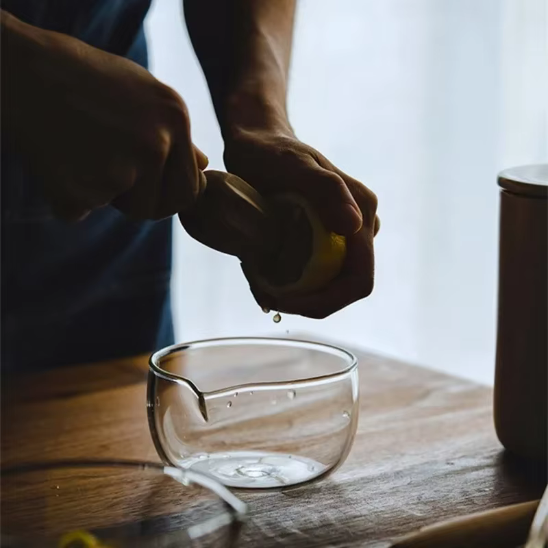 Filles en verre de style japonais transparent