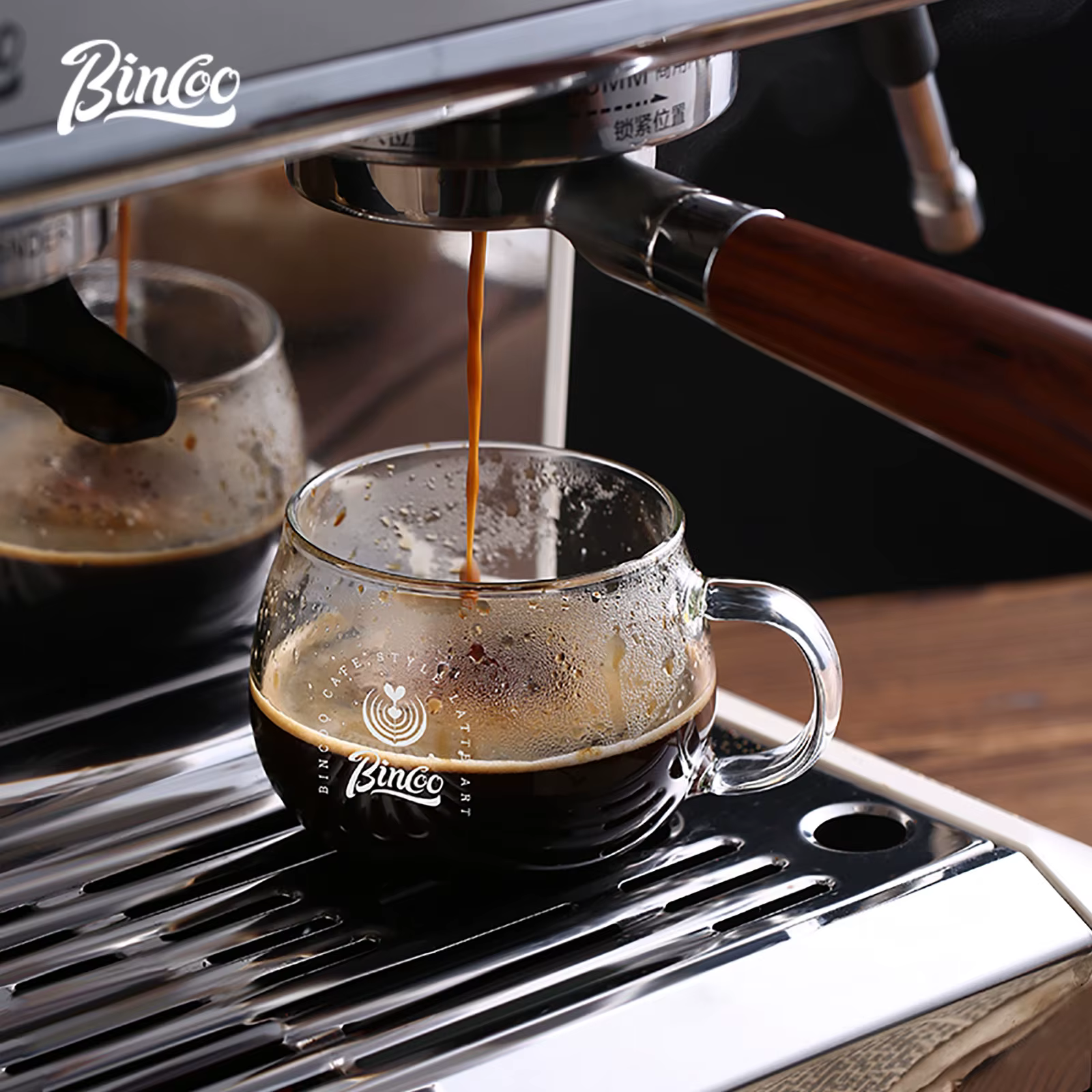 Bincoo-Tasse à café en verre borosilicate avec poignée