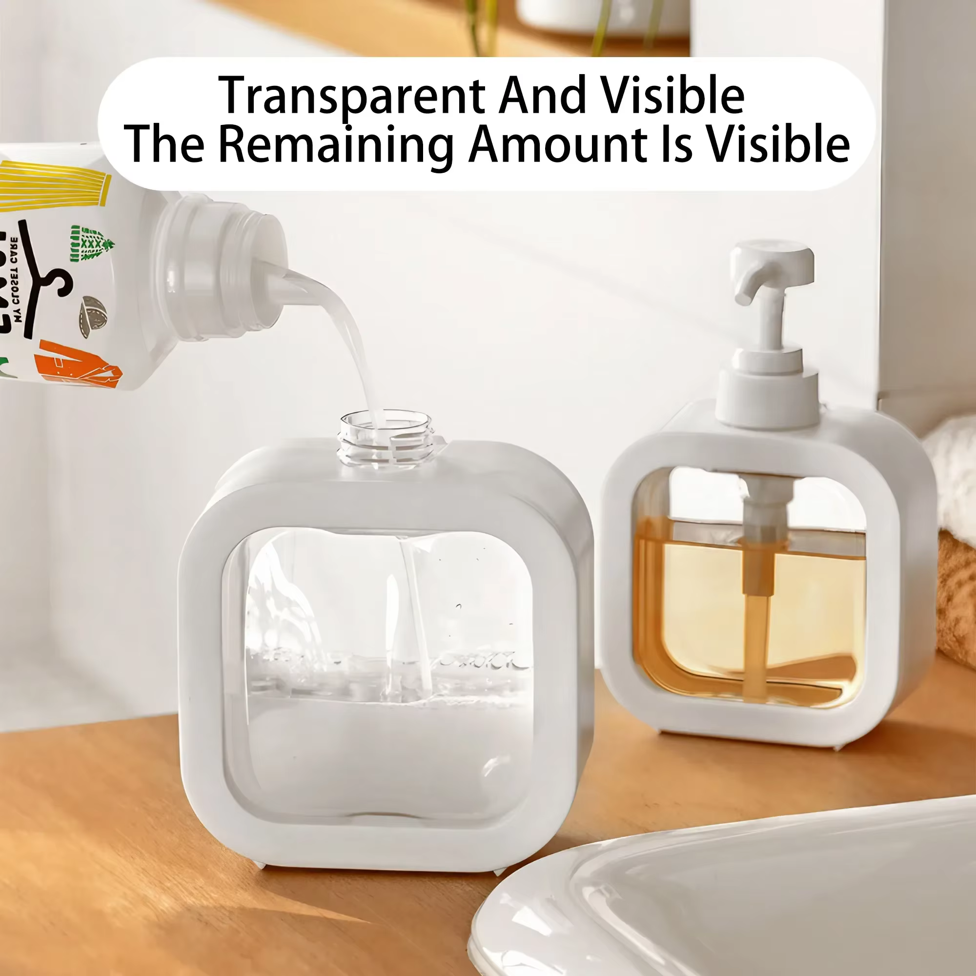 Bouteille rechargeable de grande capacité pour shampoing