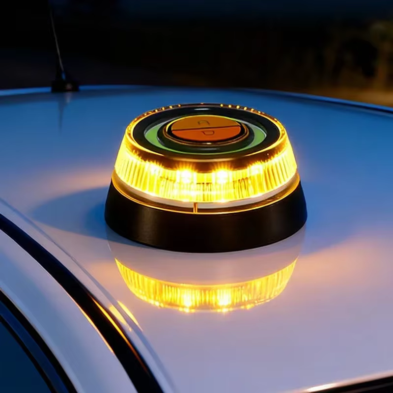 Feu de signalisation d'urgence pour voiture, haute luminosité, lampe de toit, adsorption magnétique, lampe stroboscopique clignotante, signal de sécurité nocturne