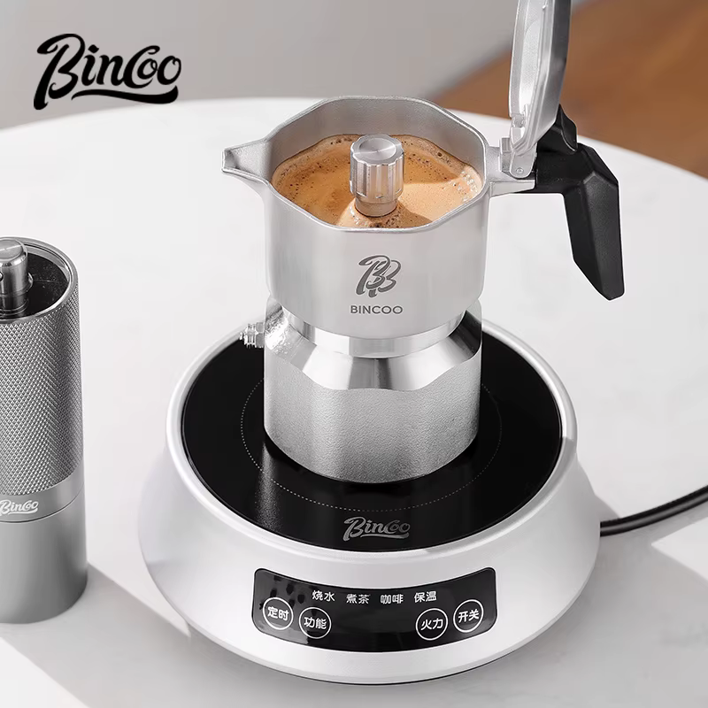 Bincoo trois vannes 316 acier inoxydable moka Pot 3.0pa concentré italien Extraction cafetière ménage