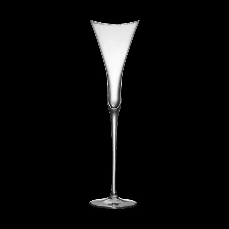 1/2 verres à champagne en cristal