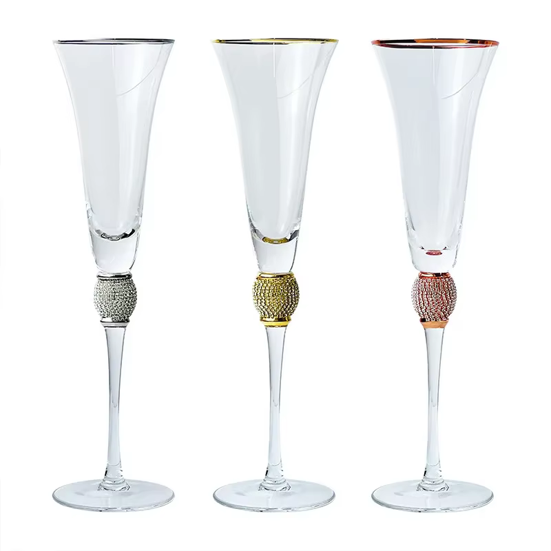 Verre Créatif à Bords Dorés pour Vin Rouge, Cocktail, Champagne, Whisky, Bar, ix, Gobelet, Fournitures de Mariage, Cadeau, 2 Pièces
