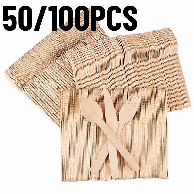 Couteaux en bois jetables