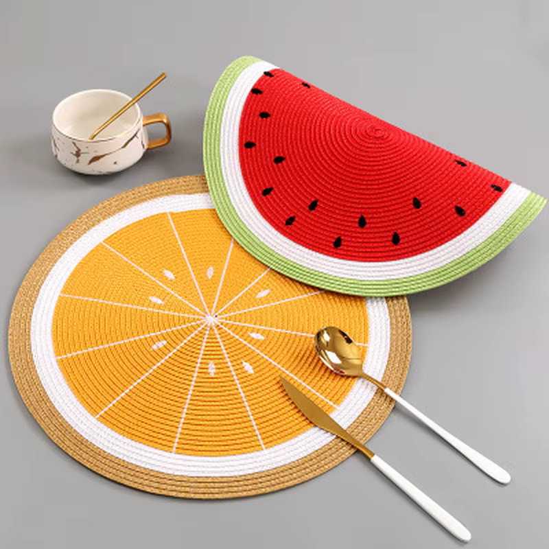 Sous-verres pour boissons pastèque et citron