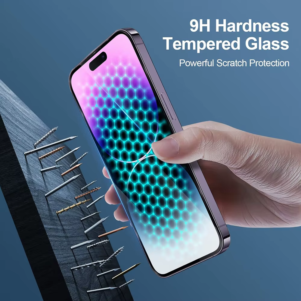 HD verre trempé pour iPhone 16 15 17 14 13 12 11 Pro Max Protection d'écran iPhone15 Pro Film d'objectif d'appareil photo pour iPhone16 Plus 13 Mini Glass