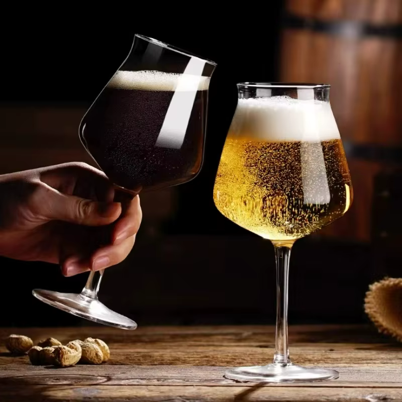 Verres à vin tulipe à large bouche