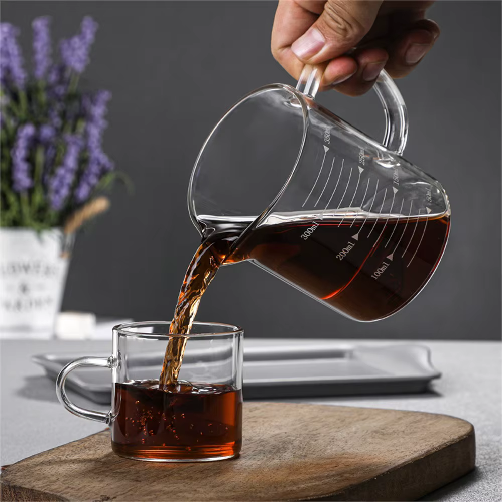 Tasse à mesurer en verre avec poignée 250/350/500/1000 ml