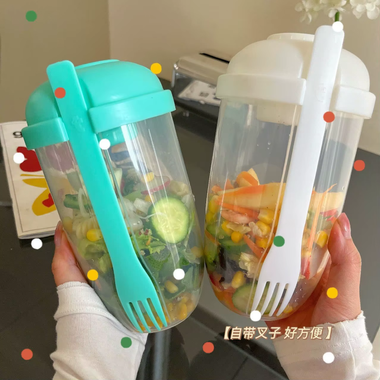 Tasse à salade Portable 1L