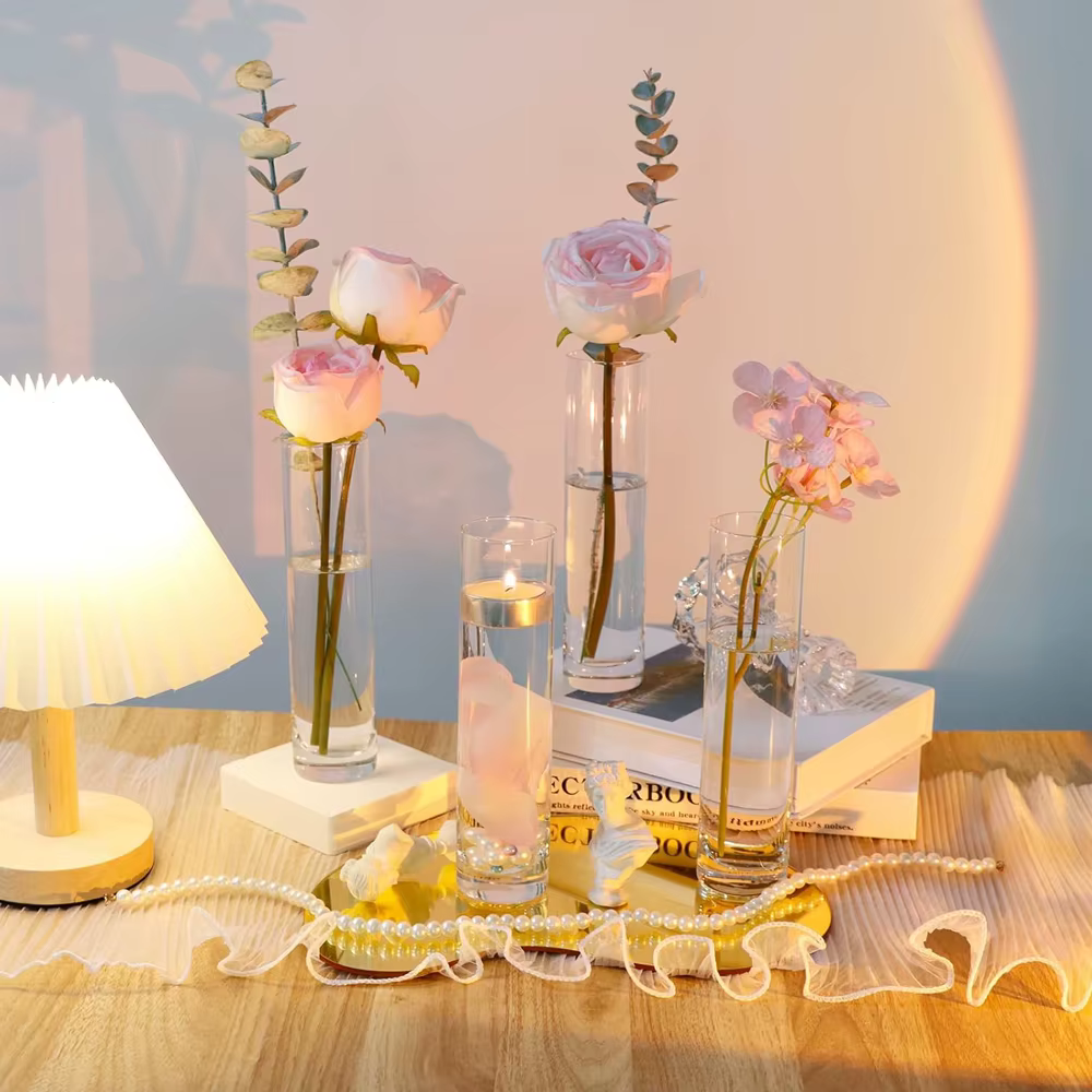 Vase cylindrique en verre