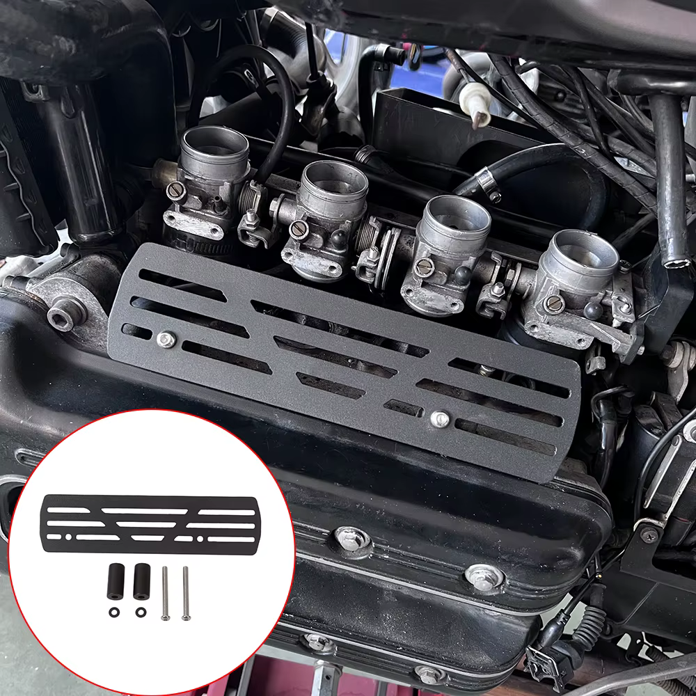 Couvercle de rail d'injecteur en aluminium pour moto, protection pour BMW K75, K100, K1100, 73Inboulon Accessrespiration
