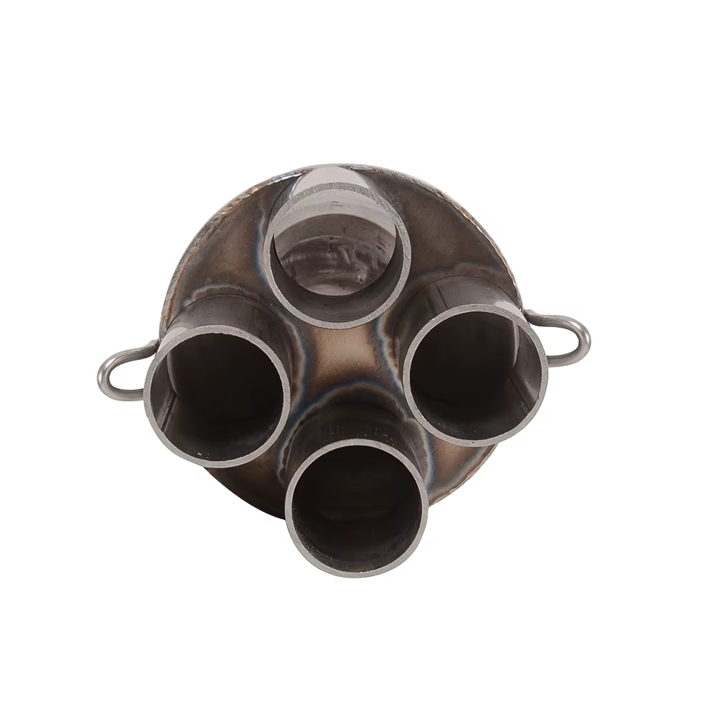 MOTO4U 30 degrés café Racer adaptateur d'échappement Kit de silencieux mise à niveau 4 en 1 collecteur pour BMW K75 K100 K1100