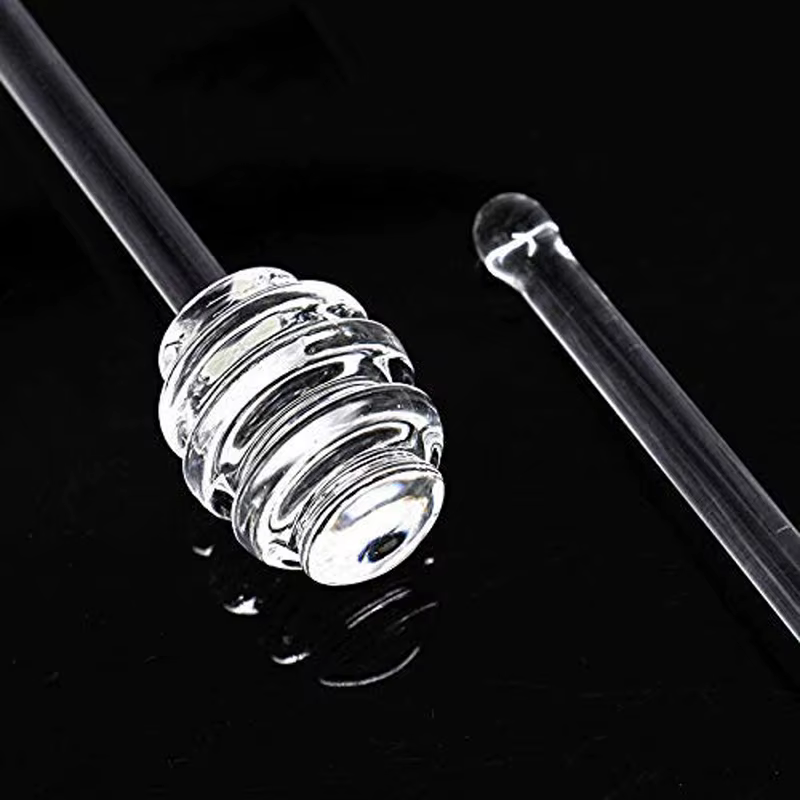 Cuillère à miel en verre de 6 pouces