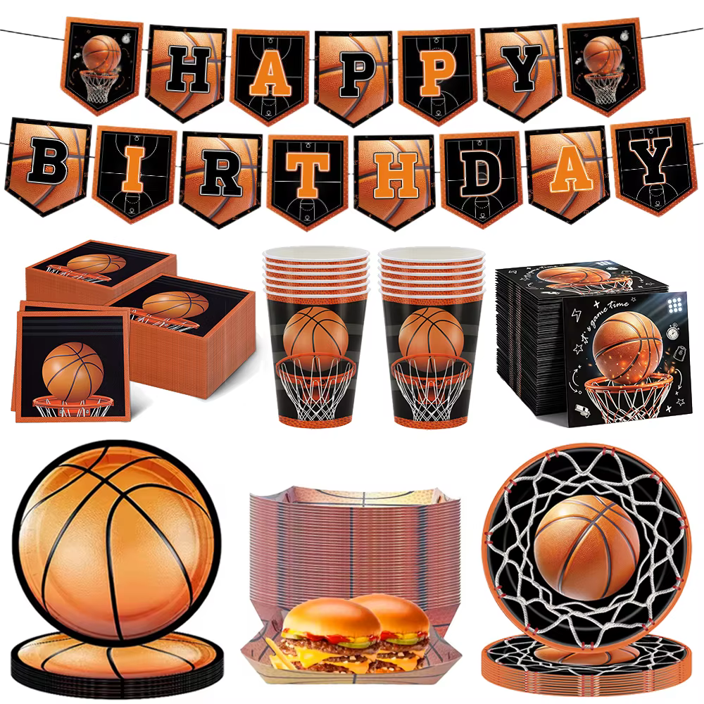 Vaisselle jetable de basket-ball