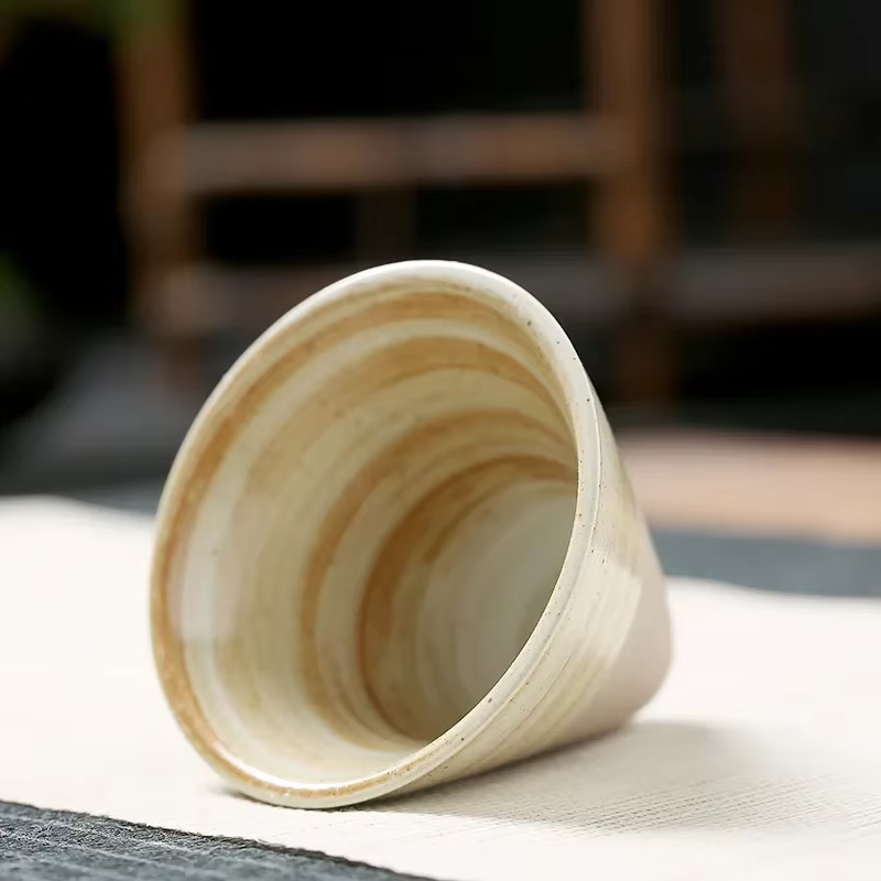 Tasse à thé en poterie brute de 100ML