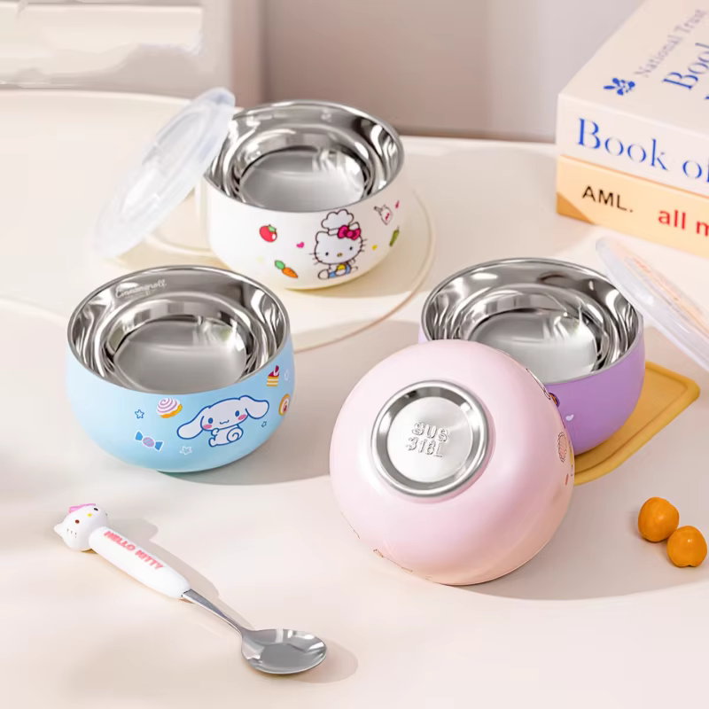Bol à riz pour Sanrio Kawaii Hello Kitty Kuromi