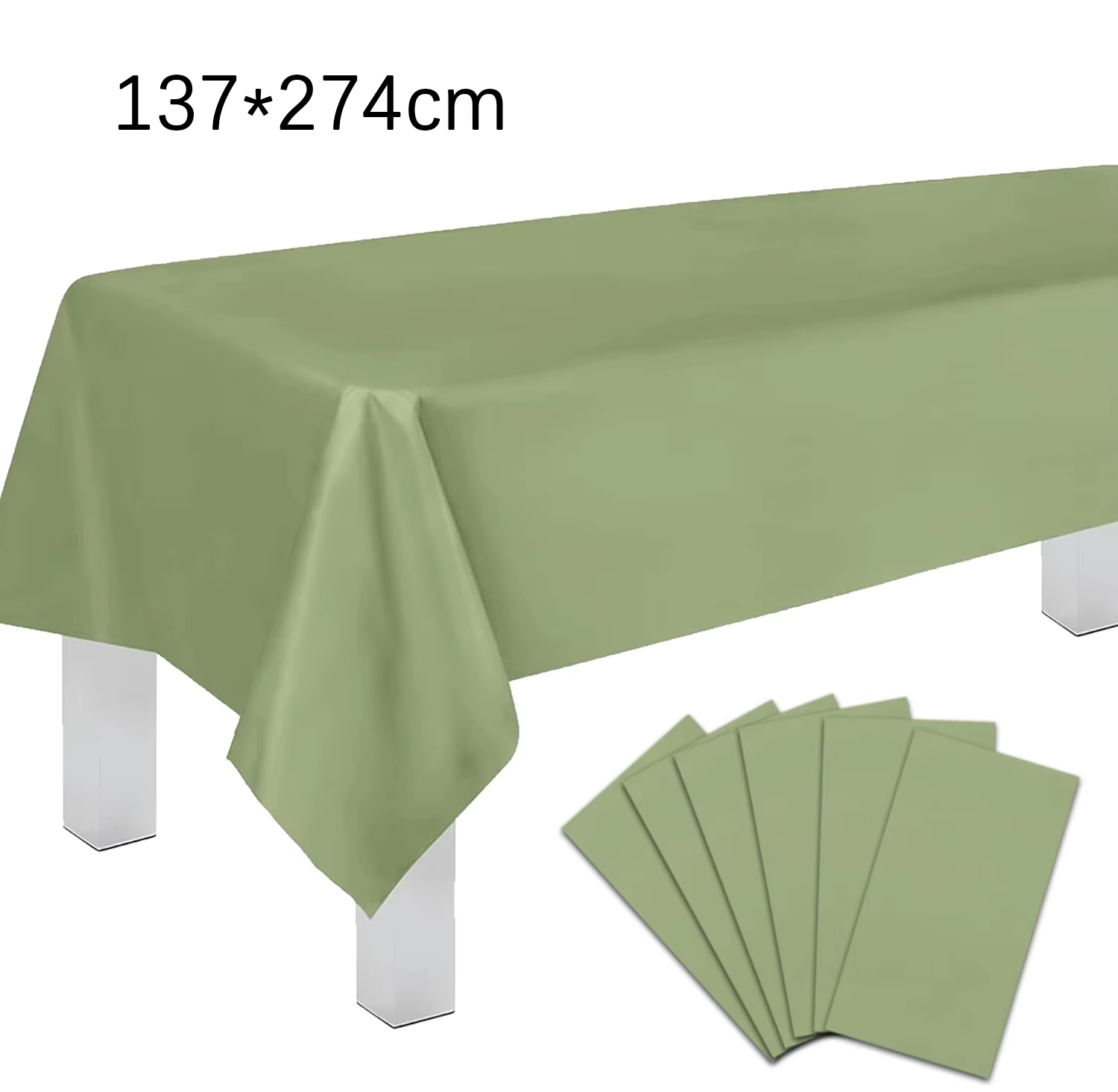 Assiette de couleur unie vert sauge