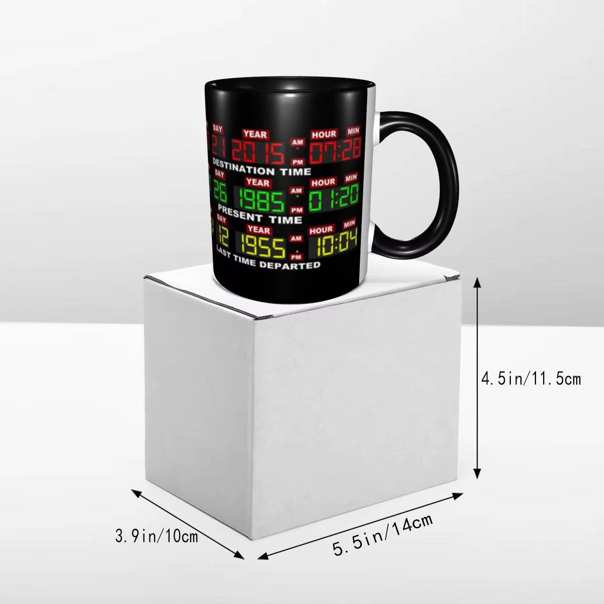 Circuits de temps personnalisés sur tasse bricolage retour vers le futur