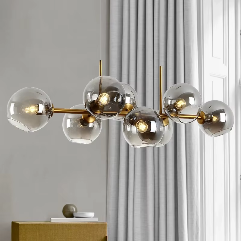Plafonnier suspendu à bulles au design vintage, luminaire décoratif d'intérieur, idéal pour un bar, une cuisine, une salle à manger, un salon ou une ferme