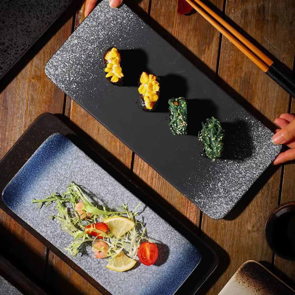 Assiette à Sushi en céramique de Style japonais