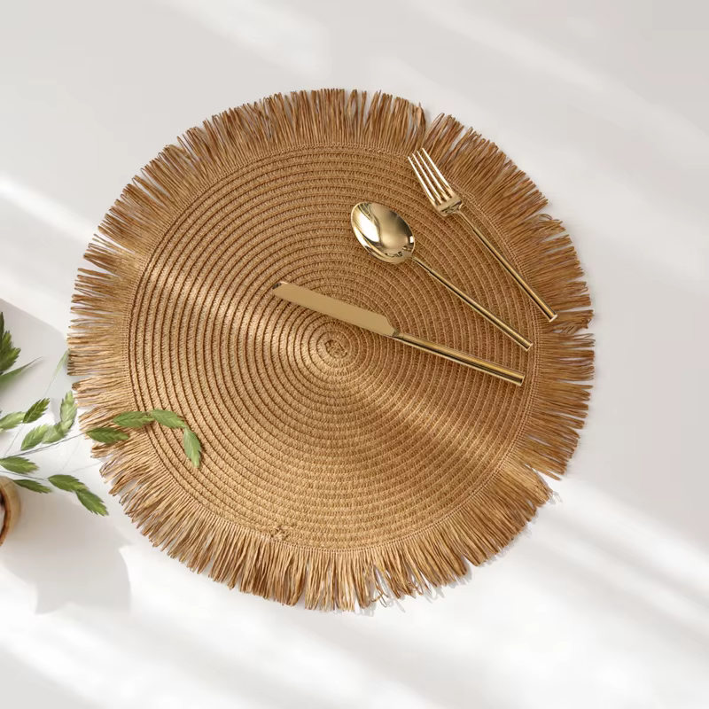 Napperon Vintage en Jute et lin